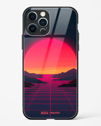 Synthwave Sunset [BREATHE] Glass Case Phone Cover (Apple)