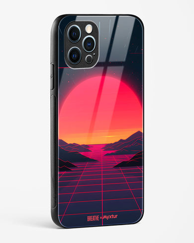 Synthwave Sunset [BREATHE] Glass Case Phone Cover (Apple)