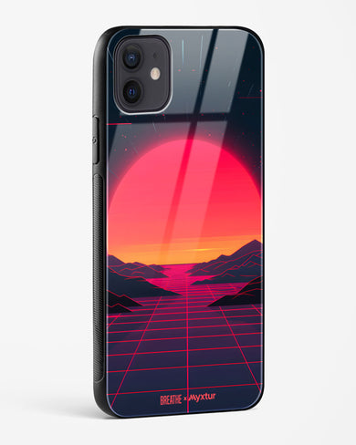 Synthwave Sunset [BREATHE] Glass Case Phone Cover (Apple)