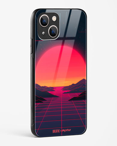 Synthwave Sunset [BREATHE] Glass Case Phone Cover (Apple)