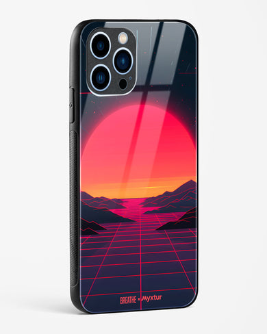 Synthwave Sunset [BREATHE] Glass Case Phone Cover (Apple)