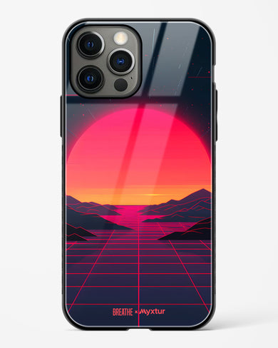 Synthwave Sunset [BREATHE] Glass Case Phone Cover (Apple)