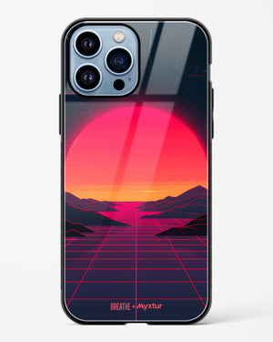 Synthwave Sunset [BREATHE] Glass Case Phone Cover (Apple)