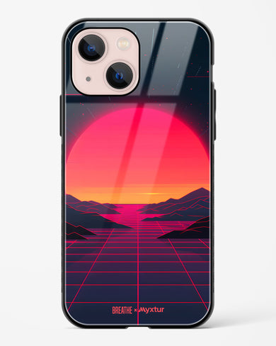 Synthwave Sunset [BREATHE] Glass Case Phone Cover (Apple)