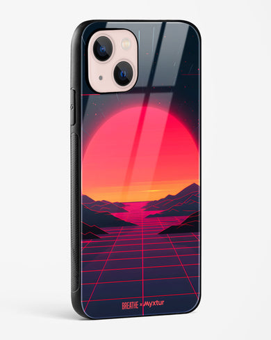 Synthwave Sunset [BREATHE] Glass Case Phone Cover (Apple)