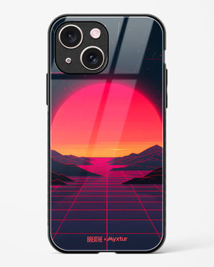 Synthwave Sunset [BREATHE] Glass Case Phone Cover (Apple)