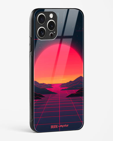 Synthwave Sunset [BREATHE] Glass Case Phone Cover (Apple)