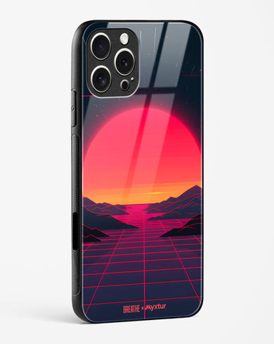 Synthwave Sunset [BREATHE] Glass Case Phone Cover (Apple)