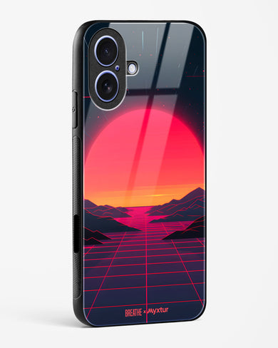 Synthwave Sunset [BREATHE] Glass Case Phone Cover (Apple)