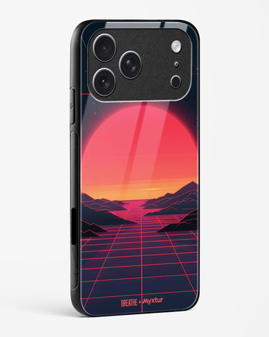 Synthwave Sunset [BREATHE] Glass Case Phone Cover (Apple)