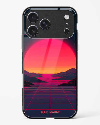 Synthwave Sunset [BREATHE] Glass Case Phone Cover (Apple)