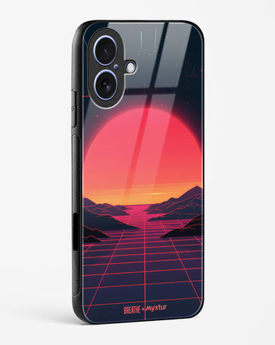 Synthwave Sunset [BREATHE] Glass Case Phone Cover (Apple)