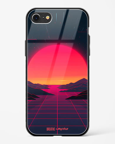 Synthwave Sunset [BREATHE] Glass Case Phone Cover (Apple)