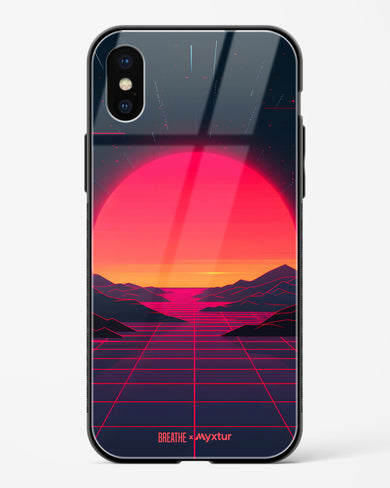 Synthwave Sunset [BREATHE] Glass Case Phone Cover (Apple)