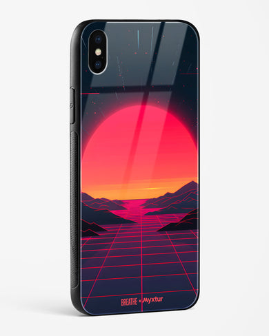 Synthwave Sunset [BREATHE] Glass Case Phone Cover (Apple)