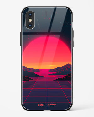 Synthwave Sunset [BREATHE] Glass Case Phone Cover (Apple)