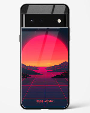 Synthwave Sunset [BREATHE] Glass Case Phone Cover (Google)