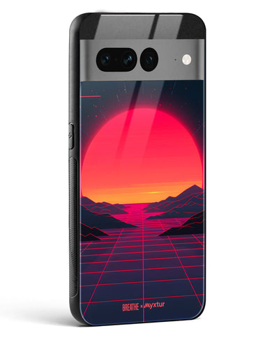 Synthwave Sunset [BREATHE] Glass Case Phone Cover (Google)