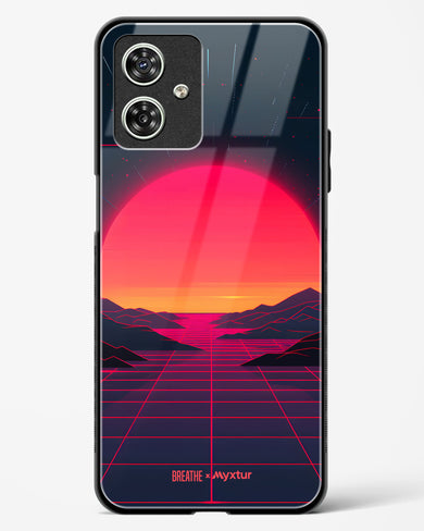 Synthwave Sunset [BREATHE] Glass Case Phone Cover (Motorola)