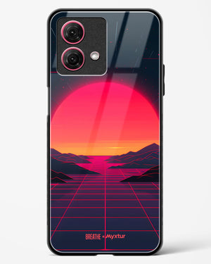 Synthwave Sunset [BREATHE] Glass Case Phone Cover (Motorola)