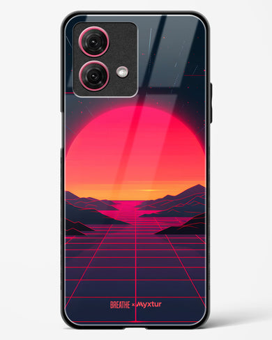 Synthwave Sunset [BREATHE] Glass Case Phone Cover (Motorola)