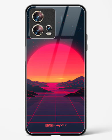 Synthwave Sunset [BREATHE] Glass Case Phone Cover (Motorola)