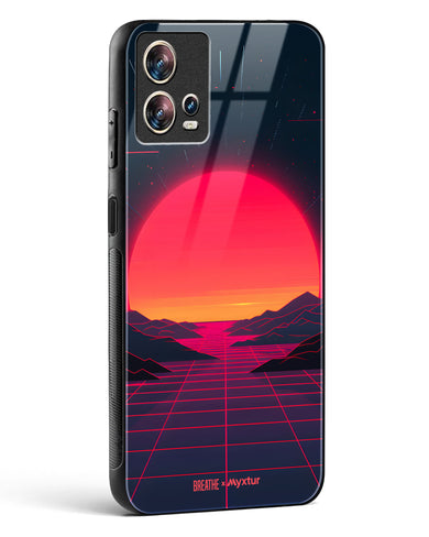 Synthwave Sunset [BREATHE] Glass Case Phone Cover (Motorola)