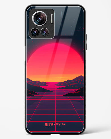 Synthwave Sunset [BREATHE] Glass Case Phone Cover (Motorola)