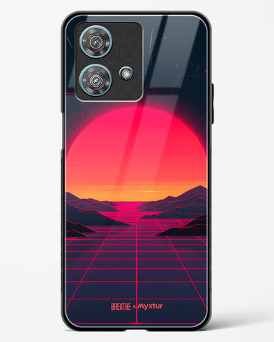 Synthwave Sunset [BREATHE] Glass Case Phone Cover (Motorola)