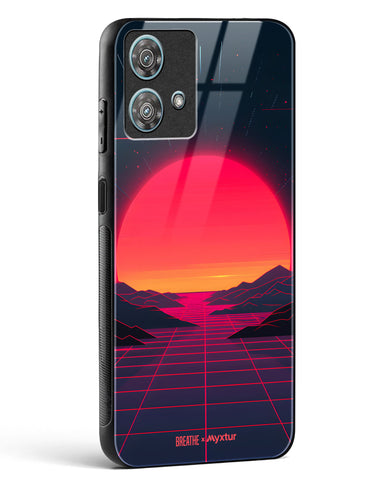 Synthwave Sunset [BREATHE] Glass Case Phone Cover (Motorola)