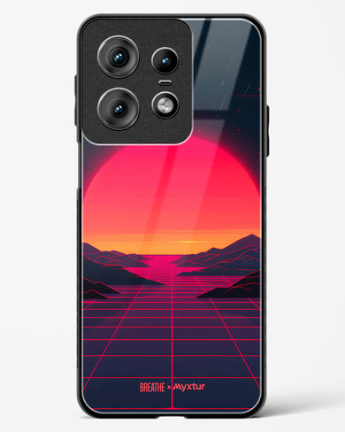 Synthwave Sunset [BREATHE] Glass Case Phone Cover (Motorola)