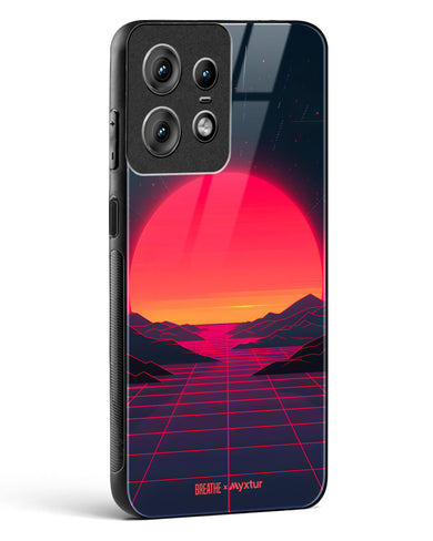 Synthwave Sunset [BREATHE] Glass Case Phone Cover (Motorola)