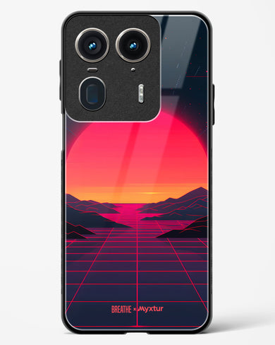 Synthwave Sunset [BREATHE] Glass Case Phone Cover (Motorola)