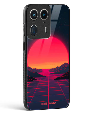 Synthwave Sunset [BREATHE] Glass Case Phone Cover (Motorola)