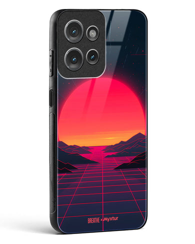 Synthwave Sunset [BREATHE] Glass Case Phone Cover (Motorola)
