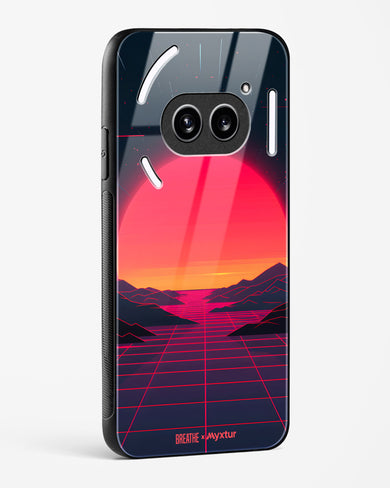 Synthwave Sunset [BREATHE] Glass Case Phone Cover (Nothing)