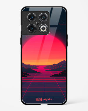 Synthwave Sunset [BREATHE] Glass Case Phone Cover (OnePlus)