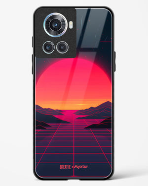 Synthwave Sunset [BREATHE] Glass Case Phone Cover (OnePlus)