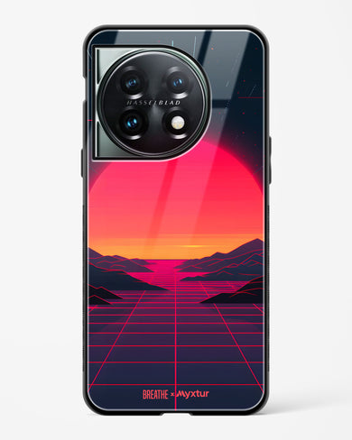 Synthwave Sunset [BREATHE] Glass Case Phone Cover (OnePlus)