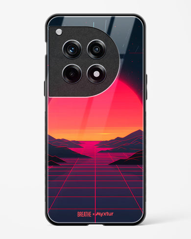 Synthwave Sunset [BREATHE] Glass Case Phone Cover (OnePlus)