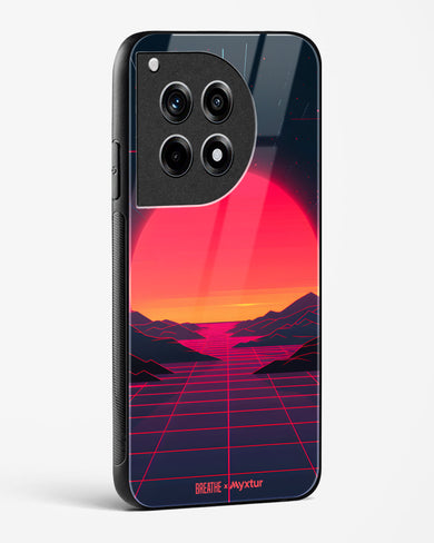 Synthwave Sunset [BREATHE] Glass Case Phone Cover (OnePlus)