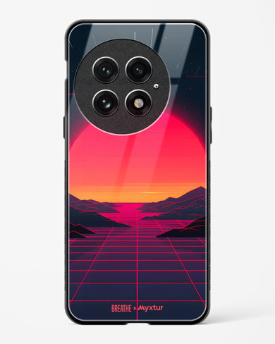 Synthwave Sunset [BREATHE] Glass Case Phone Cover (OnePlus)