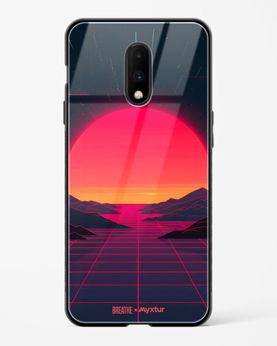 Synthwave Sunset [BREATHE] Glass Case Phone Cover (OnePlus)