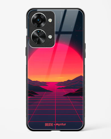 Synthwave Sunset [BREATHE] Glass Case Phone Cover (OnePlus)