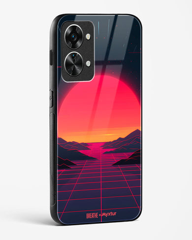 Synthwave Sunset [BREATHE] Glass Case Phone Cover (OnePlus)