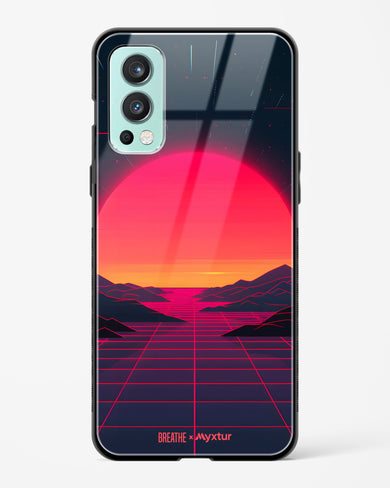 Synthwave Sunset [BREATHE] Glass Case Phone Cover (OnePlus)