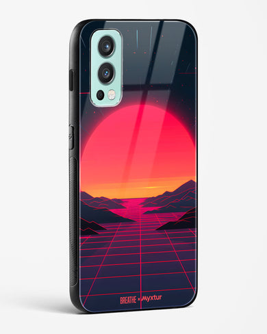 Synthwave Sunset [BREATHE] Glass Case Phone Cover (OnePlus)