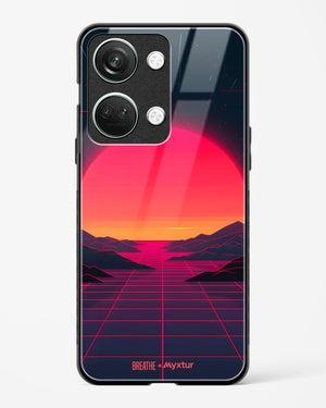 Synthwave Sunset [BREATHE] Glass Case Phone Cover (OnePlus)