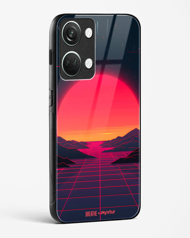 Synthwave Sunset [BREATHE] Glass Case Phone Cover (OnePlus)