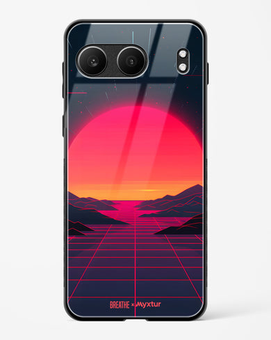Synthwave Sunset [BREATHE] Glass Case Phone Cover (OnePlus)